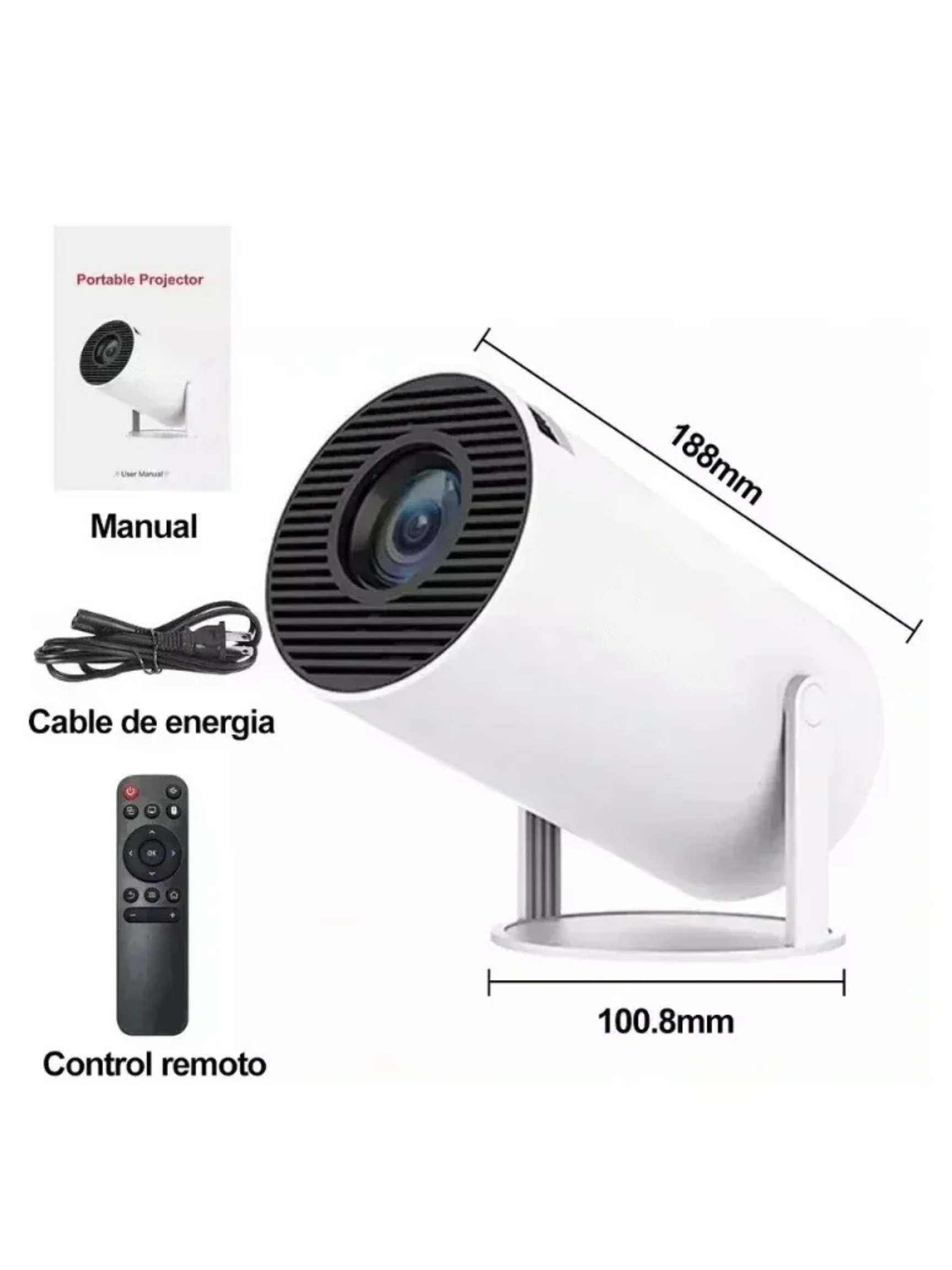 🎬 MINI PROYECTOR 4K 1080P PORTÁTIL