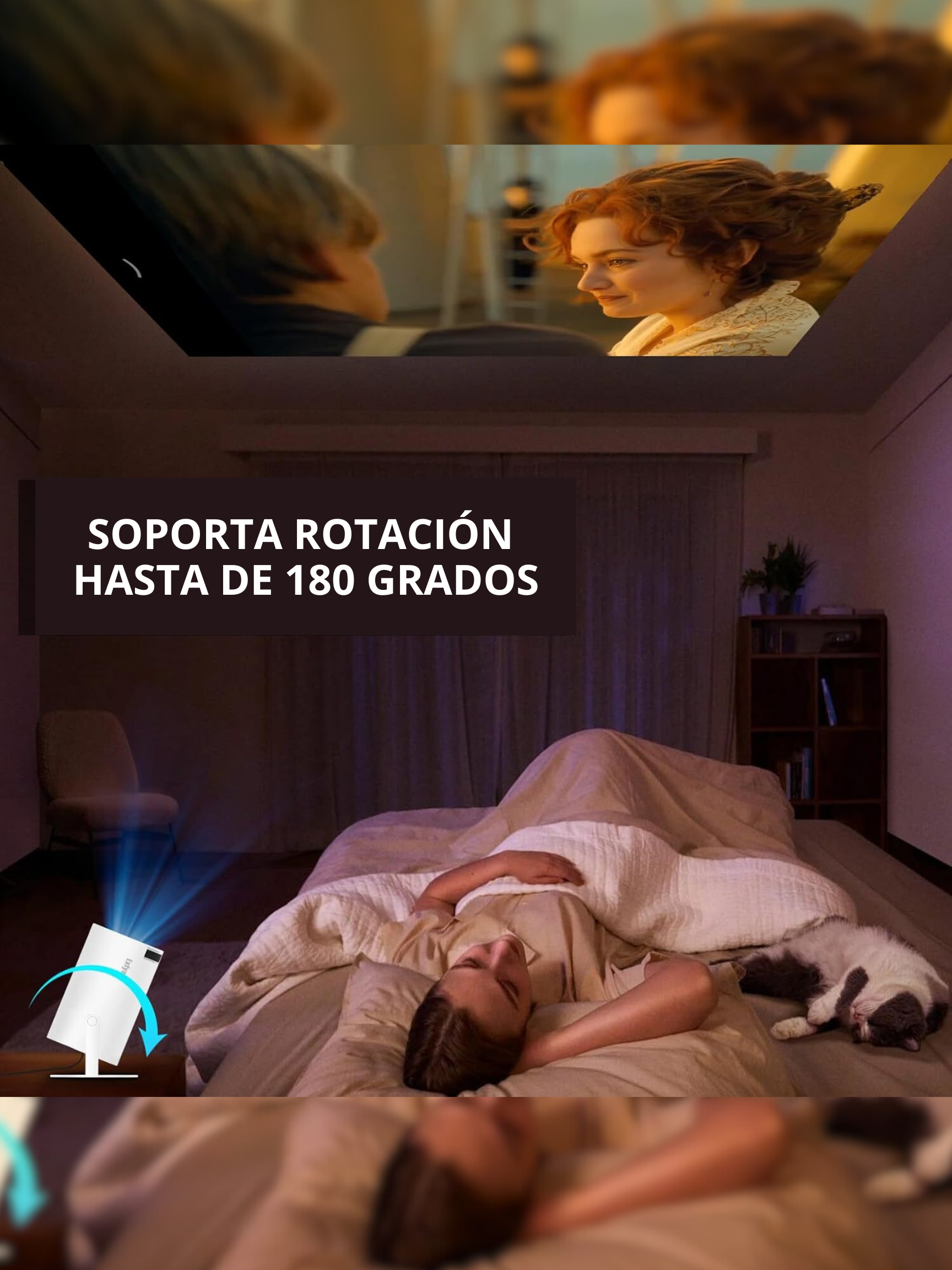 🎬 MINI PROYECTOR 4K 1080P PORTÁTIL